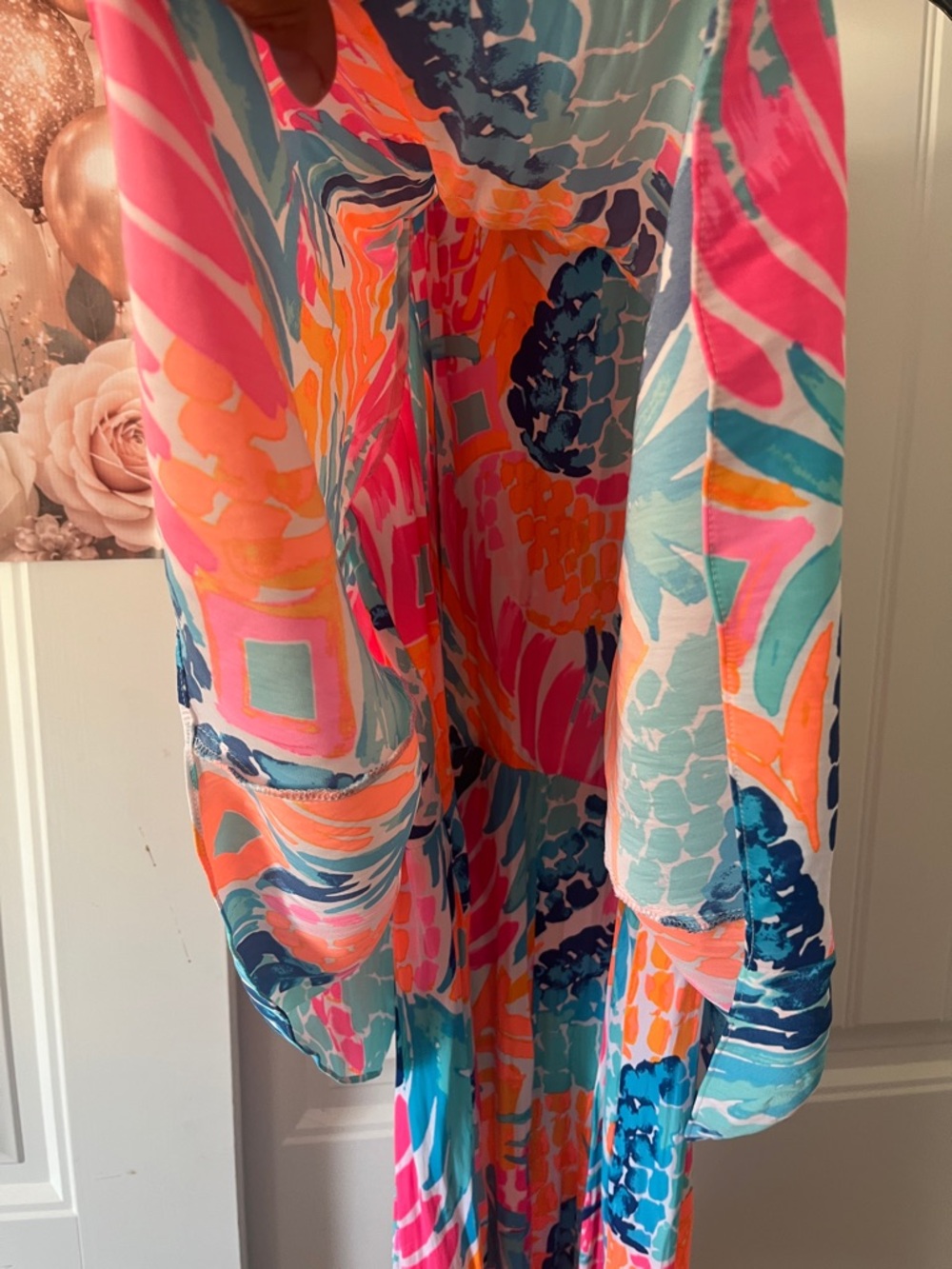 Lilly Pulitzer Edona Romper Tropical Print Halter Resort Vacation Size 10 - Picture 8 of 10